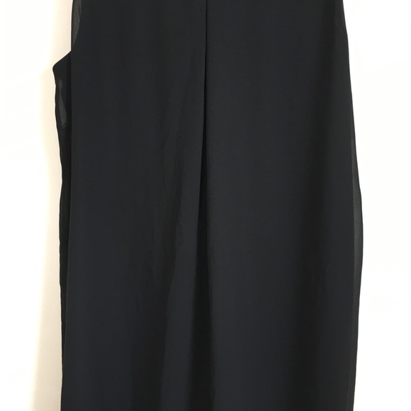 BCBG MAXAZRIA Ashley Ruffle Front V-neck sleeveless Chiffon Pull On Mini Dress - Picture 11 of 16